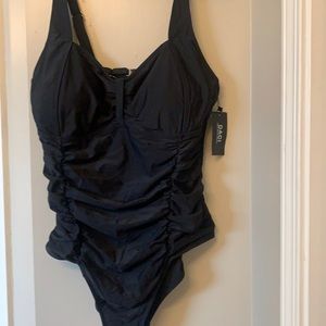 New xxl black one piece swimsuit